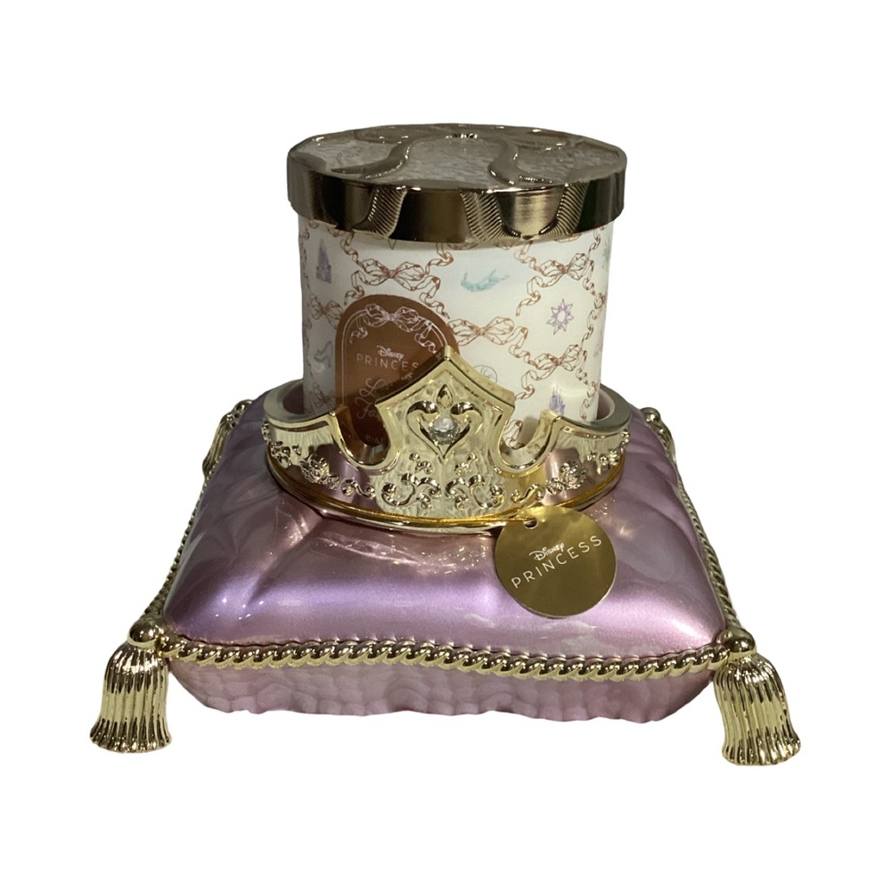 Bath & Body Disney 2026 Princess Aurora 3 Wick Candle AND Pillow Crown Holder